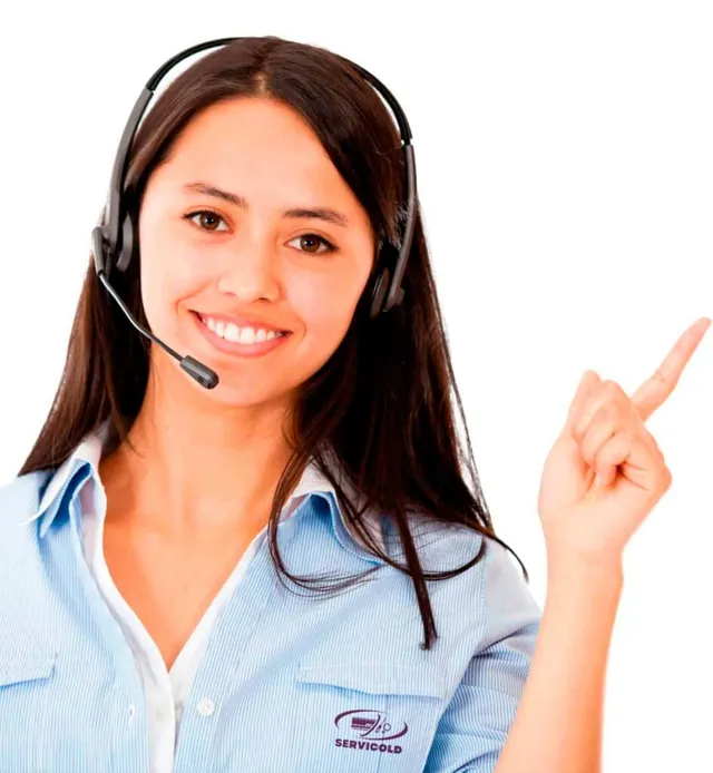Asesora de Servicold disponible para ayudarte con tu cotización